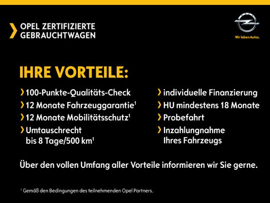 Zertifizierte Opel Gebrauchtwagen